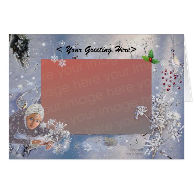 Cartão Rainha de Neve 2 (Frente Horizontal)