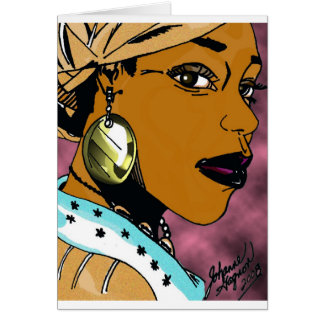 Cartão Rainha de Nubian