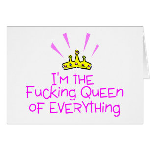 Cartão Rainha de tudo coroa