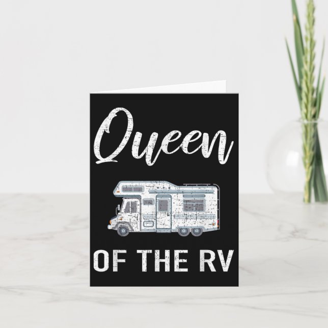 Cartão Rainha Do Acampamento Rv (Frente)