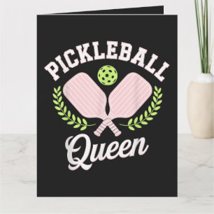 Cartão Rainha do Pickleball Jogadora de Pickleball Divert