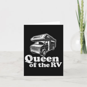 Cartão Rainha Do Rv Engraçado Camping Retro Autohome Wome