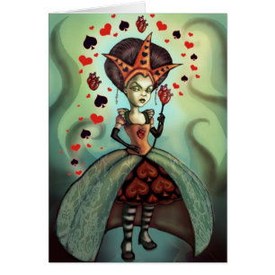 Cartão Rainha dos corações