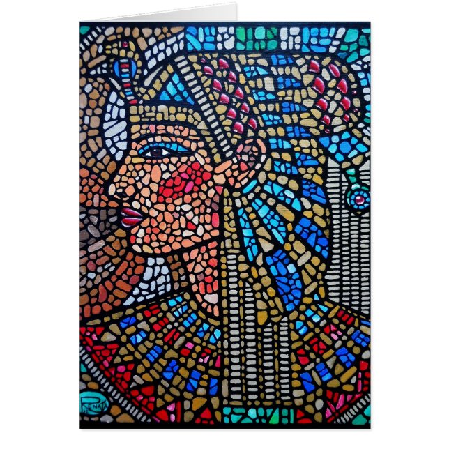 Cartão Rainha egípcia (Frente)