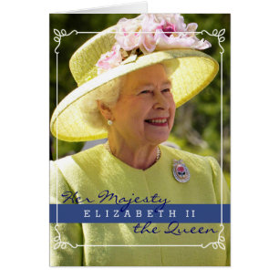 Cartão Rainha Elizabeth da Inglaterra