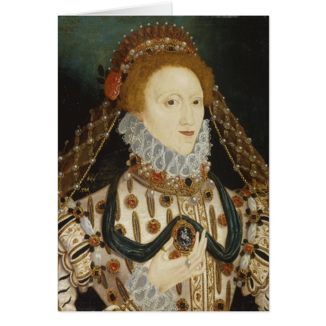 Cartão Rainha Elizabeth mim (Frente)