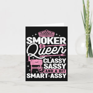 Cartão Rainha Fumante Cly Sy Smart Y Churrasco Mulheres