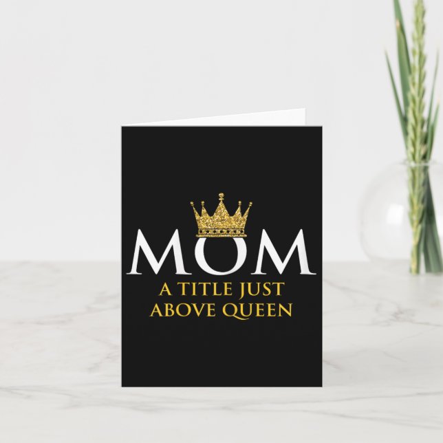 Cartão Rainha Mãe Mamãe Avó Pais Mãe  (Frente)