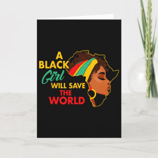 Cartão Rainha Negra História Negra Uma Menina Negra Vai S