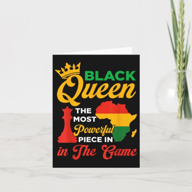 Cartão Rainha Negra Peça Poderosa No Jogo Junet (Frente)