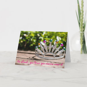 Cartão Rainha por um dia - aniversário