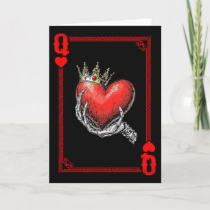 Cartão Rainha Rei De Copas Casal De Cartas De Baralho Cor