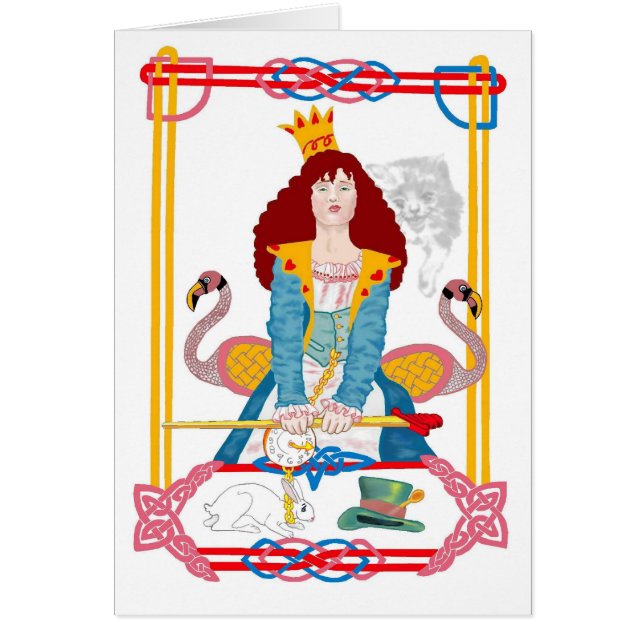 Cartão Rainha vermelha (Frente)