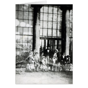 Cartão Rainha Victoria & Prince Albert com seus