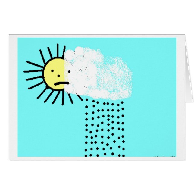 cartão Rainstorm (Frente horizontal)