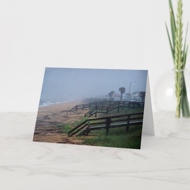 Cartão Rainy Day in Flagler Beach na Flórida (Frente)