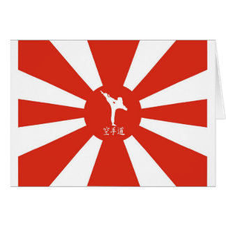 Cartão Raios do karaté