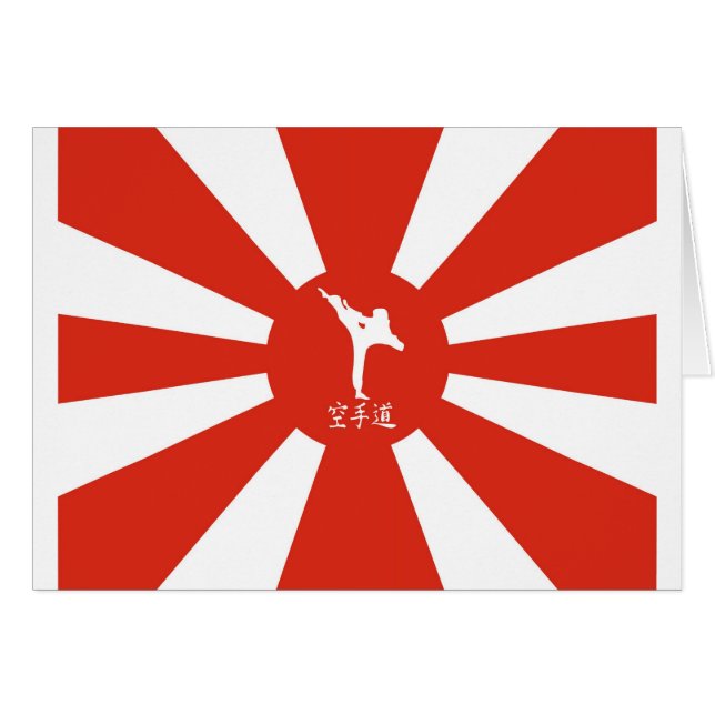 Cartão Raios do karaté (Frente Horizontal)