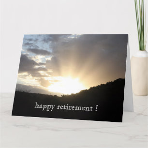 Cartão raios solares se aposentam grandes