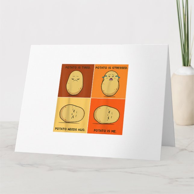 Cartão Raiz de Batata de Raiz Vegetal Tater Vegan Lover K (Frente)