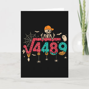 Cartão Raiz Quadrada 4489 Professor de Matemática Engraça