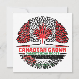 Cartão Raízes de Árvore Palestiniana do Canadá
