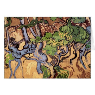 Cartão Raízes e troncos de árvores (F816)Arte fina Van