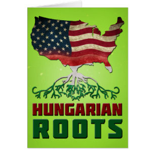 Cartão Raizes húngaras americanas