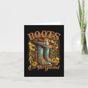Cartão Raízes No Ground Western Cowgirl Linedance Leop