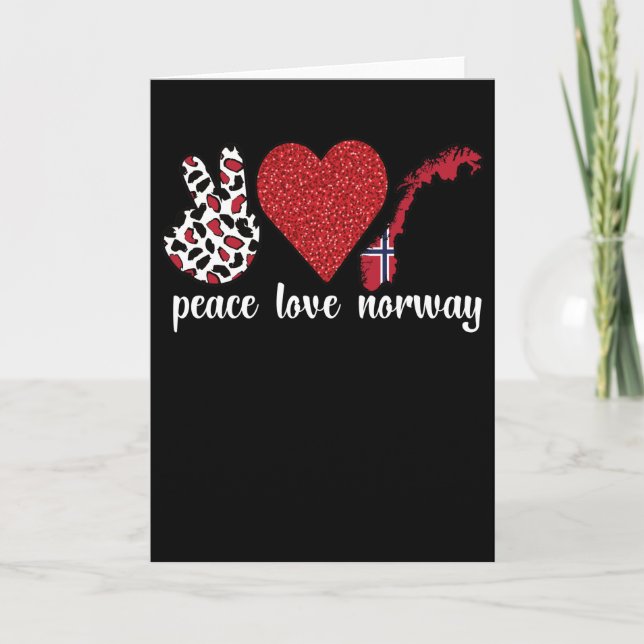 Cartão Raízes Norueguesas Bandeira Norueguês Patrimônio N (Frente)