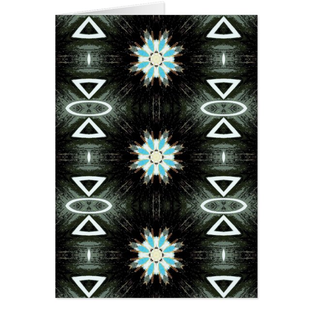 Cartão rajada de folha azul (Frente)