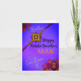 Cartão Raksha Bandhan Folheto