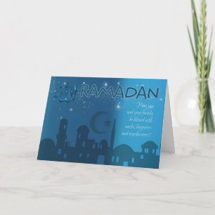 Cartão Ramadan Card Blue