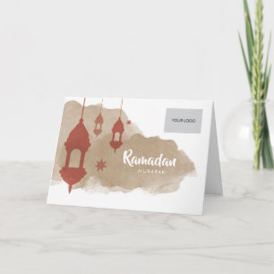 Cartão Ramadan Corporate Greeting Card - Red