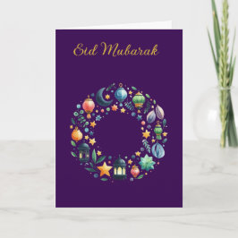 Cartão Ramadan Kareem & Eid Mubarak Customized Greeting