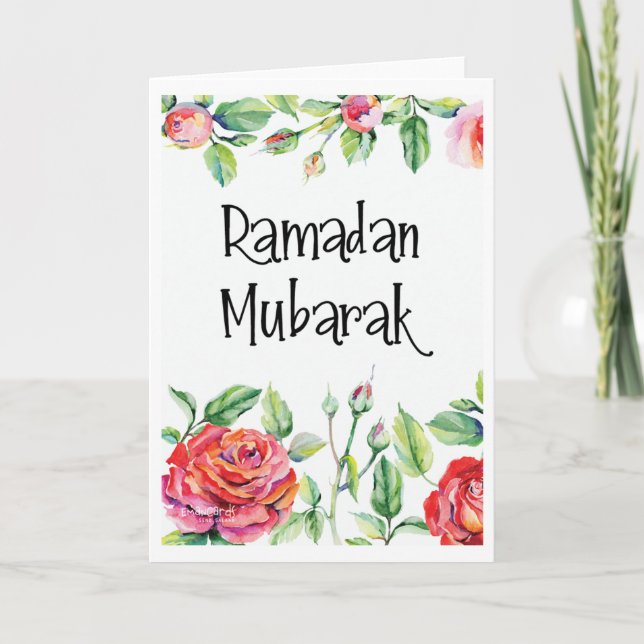 Cartão Ramadan Mubarak (Frente)