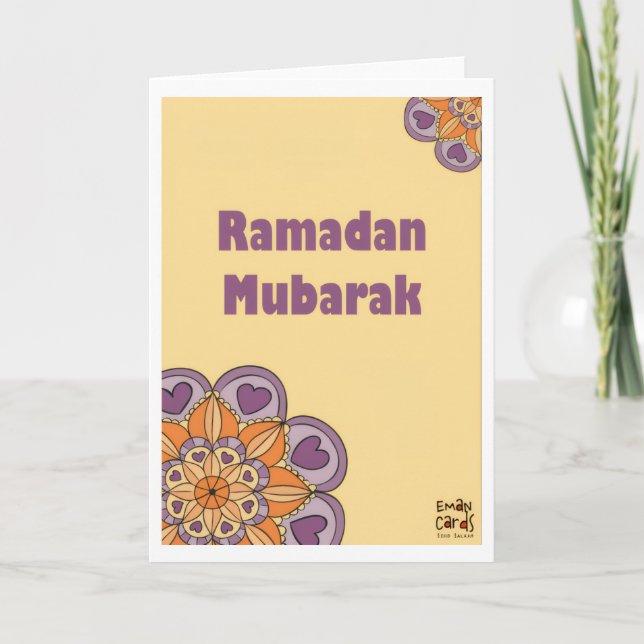 Cartão Ramadan Mubarak (Frente)