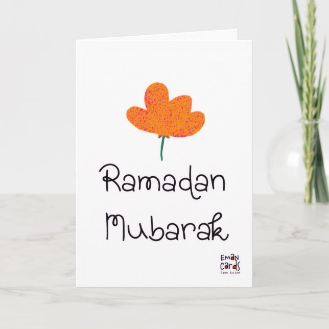 Cartão Ramadan Mubarak - Simples (Frente)