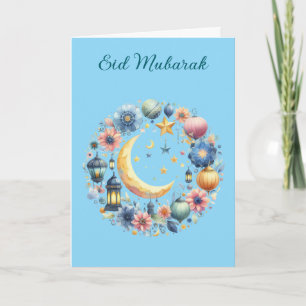 Cartão Ramadão Kareem & Eid Mubarak Saudação Personalizad