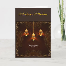 Cartão Ramadão Kareem & Eid Mubarak Saudação Personalizad