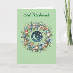 Cartão Ramadão Kareem & Eid Mubarak Saudação Personalizad