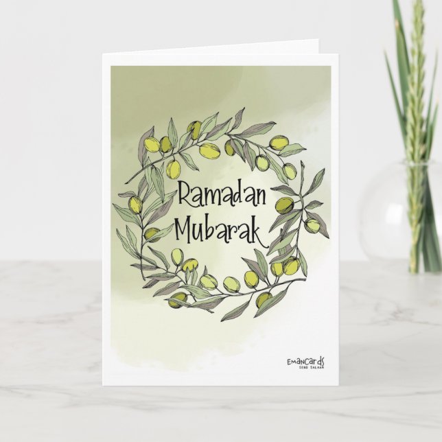Cartão Ramadão Mubarak (Frente)