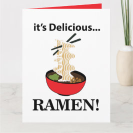Cartão Ramen é Delicioso Ramen