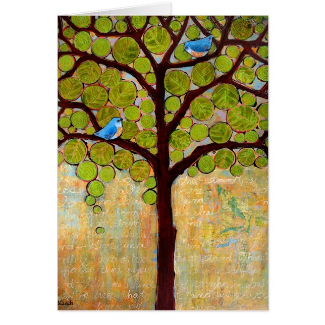 Cartão Ramo na folha (Frente)