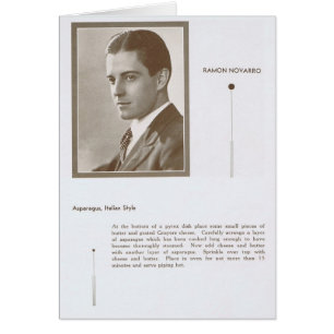 Cartão Ramon Novarro Recebe
