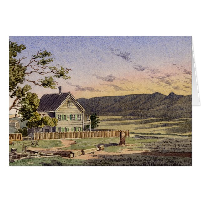 Cartão Rancho californiano (Frente Horizontal)