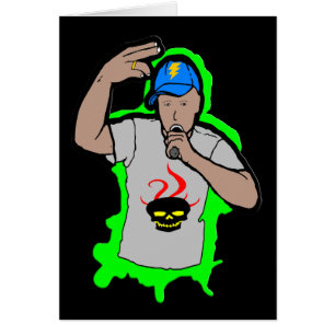 Cartão Rap 1 de Hip Hop