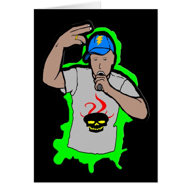 Cartão Rap 1 de Hip Hop (Frente)