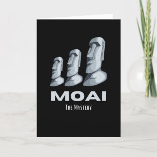 Cartão Rapa Nui Moai Estatualidades da Ilha da Páscoa Che