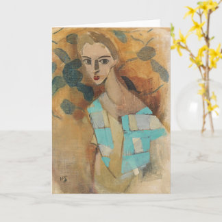 Cartão Rapariga de Eydtkuhne, H.Schjerfbeck